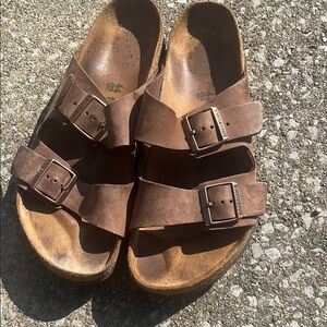 Birkenstock Brown Leather Sandals